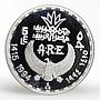Egypt 5 pounds The God Khnoum walking right proof silver coin 1994