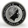 Niue 1 dollar Year of the Rat colored proof silver coin 2008