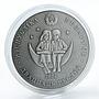 Belarus 20 Roubles 1001 Night Fairy Tales Silver Coin Zircon Insert 2006
