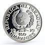 Paraguay 150 guaranies Friendship Bridge proof silver coin 1975