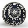 Paraguay 150 guaranies Veracruz Ceramica Vase silver coin 1973