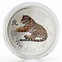 Australia 1 Dollar Year of the Tiger Lunar Series II color silver coin 1 Oz 2010