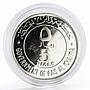 Ras al-Khaimah 5 riyals Essai crossed flags proof silver coin 1969