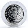 Gabon 1000 francs Zodiac Taurus proof silver coin 2014
