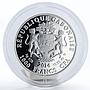 Gabon 1000 francs Zodiac Pisces proof silver coin 2014