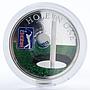 Cook Islands 5 dollars PGA Tour Hole in One golf proof silver coin 2013