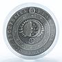 Belarus 20 Roubles Zodiac Signs Cancer Silver Two Zircons 2009