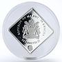 Malawi 50 kwacha White Lion animal proof silver coin 2009