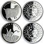 Turkey set 11 coins Wildlife Series Animals proof silver 2005