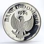 Indonesia 5000 Rupiah Orangutan animal proof silver coin 1974