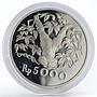 Indonesia 5000 Rupiah Orangutan animal proof silver coin 1974