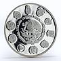 Mexico 5 pesos Pacific Ridley Sea Turtle proof silver coin 1994