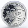 Mexico 5 pesos Pacific Ridley Sea Turtle proof silver coin 1994