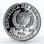 Paraguay 150 guaranies General Jose E. Diaz arms silver coin 1973