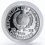 Paraguay 150 guaranies General Jose E. Diaz arms silver coin 1973