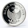 Indonesia 10 000 Rupiah Save the Children proof silver coin 1990