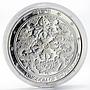 Bhutan 500 ngultrum Wonders of World - Angkor Wat silver coin 2005