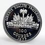 Haiti 100 Gourdes Sadat-Begin Peace Talks proof silver coin 1977