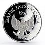 Indonesia 2000 Rupiah Javan Tiger proof silver coin 1974