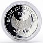 Indonesia 2000 Rupiah Javan Tiger proof silver coin 1974