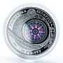 Belarus 20 rubles Dar Pomorza Sailing Ship hologram silver coin 2009