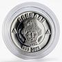 Macedonia 100 denari Pitu Guli revolutionary proof silver coin 2003