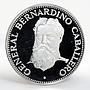 Paraguay 150 guaranies Bernardino Caballero arms silver coin 1973