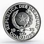 Paraguay 150 guaranies Jose Felix Estigarribia arms silver coin 1973