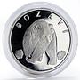 Turkey 20 lira Brown Bear animal proof silver coin 2005