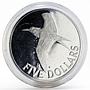 British Virgin Islands 5 dollars Bird Fauna Royal Tern silver coin 1981