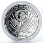 Mariana Islands 5 dollars Marine Life Protection, Pearl, proof silver coin 2005