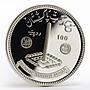 Pakistan 100 rupees Islamic Summit Conference proof silver coin 1977