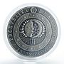 Belarus 20 rubles Zodiac Signs Virgo two zircons silver coin 2009
