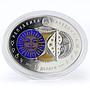 Macedonia 10 denari Zodiac Aries 3D printing Gilded Silver Oval Coin 2015