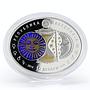 Macedonia 10 denari Zodiac Capricorn 3D printing Gilded Silver Oval Coin 2014