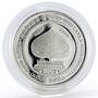 Sri Lanka 500 rupees Praying Figure Buddha's Teachings Silver Proof Coin 1993