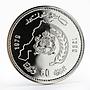 Morocco 50 dirhams 50th Birthday - King Hassan silver coin 1979