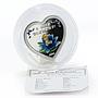 Mongolia 250 tugriks Happy Birthday boy heart shaped silver coloured coin 2008