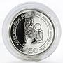 Sri Lanka 1000 rupees Lion statue 50 Years of Independence Silver Proof 1998
