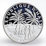 Haiti 5 Gourdes Haitienne paradise proof silver coin 1971