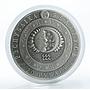 Belarus 20 rubles, Zodiac Signs, Aquarius, silver, zircons, coin, 2009