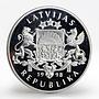 Latvia 10 latu 1925 Icebreaker “Krisjanis Valdemars” proof silver coin 1998