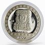Mexico 100 pesos God of Fire Huehueteotl The Aztek proof silver coin 1992