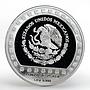 Mexico 100 pesos God of Fire Huehueteotl The Aztek proof silver coin 1992