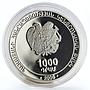 Armenia 1000 dram Marshall Hamazasp Babajanyan birth proof silver coin 2006