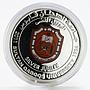 Oman 1 rial Sultan Qaboos University coloured proof silver coin 2011