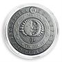 Belarus 20 rubles, Zodiac Signs, Sagittarius, silver, zircons, coin, 2009