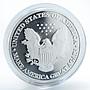 45th US President Donald Trump America Flag color silvering token