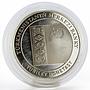 Turkmenistan 60th anniversary Niyazov's birthday silver 2000