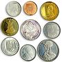 Romania set of 9 coins National bank proof 2000